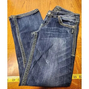 Silver Suki Surplus Blue Denim Jeans Size 28/30